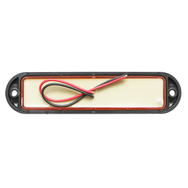 Side marker LED lamp 12-24V, yellow 155x37mm, black frame Breckner Germany