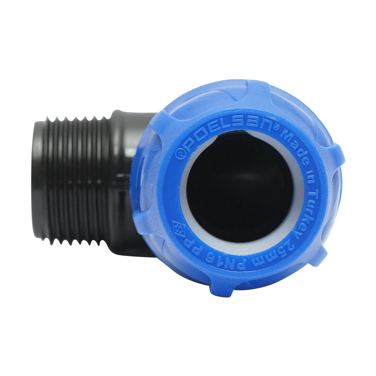 Cot connection compression with external thread D25mmx1 inch, PN16 for irrigation systems