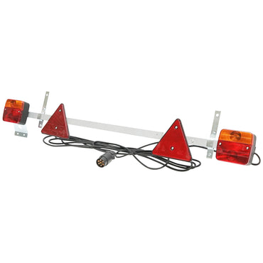 Adjustable trailer bar 1-1.6m with lights, cable 2.5/6m and 7-pin plug Breckner Germany