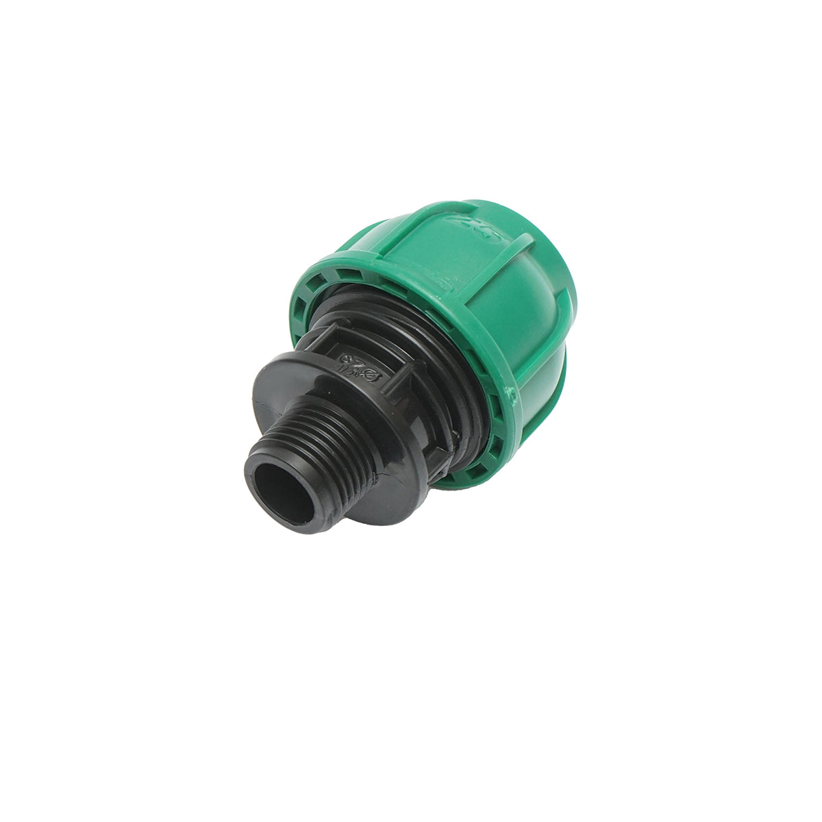 Compression fitting with external thread D25mmx1/2 inch, PN10 Bar for irrigation systems