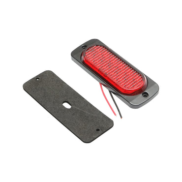 Red LED strobe side lamp 115mm 12-24V FR1278R Breckner Germany