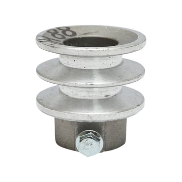 Pulley with 2 grooves for shaft with a pin of 19mm, 7Hp motor