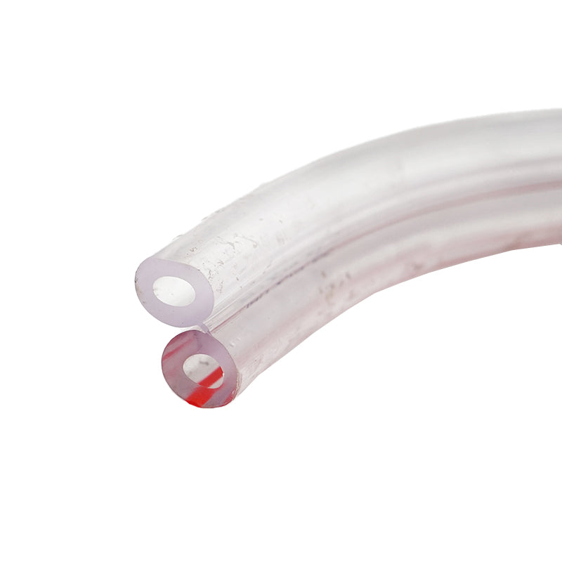 Transparent double vacuum wrapping hose 2.5m for Breckner Germany milking machine