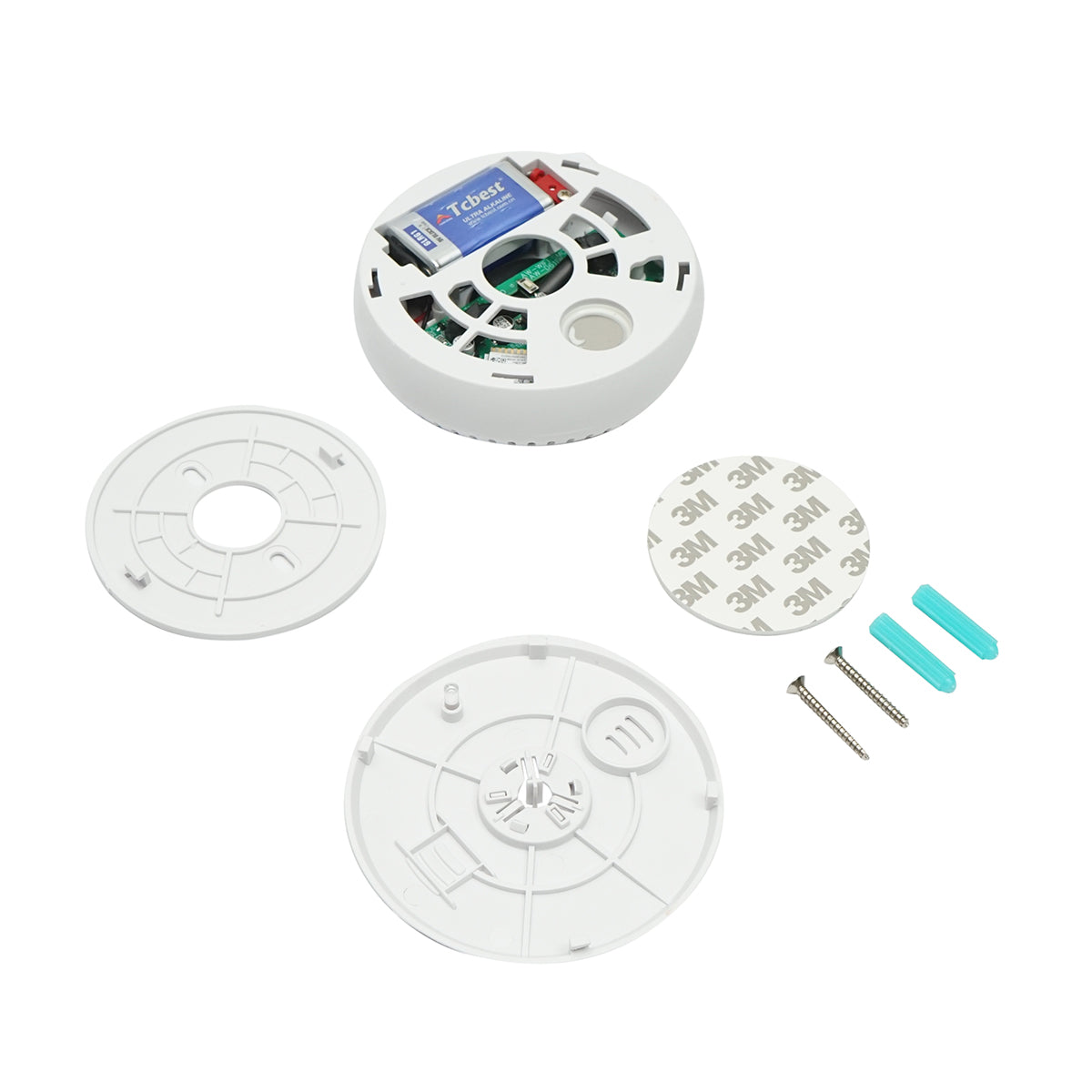 Smart WIFI smoke sensor 2.4 GHz, DC9V, Tuya Smart app