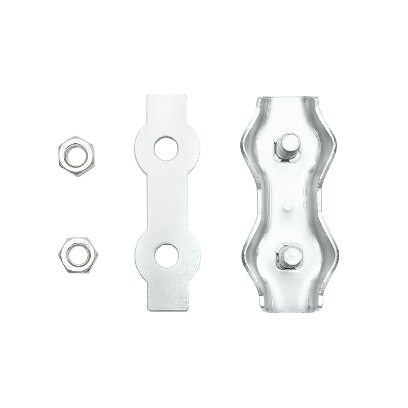 Galvanized electric wire connector with screws for electric fence
