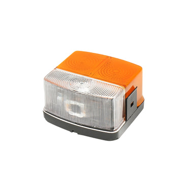 Set of left/right front position and signaling lamps for John Deere, Renault, Deutz Fahr, Fendt OEM code 3057564R91, 3226119R1, 6005014057, AL60127, X830180036000, 02377448, 04389584