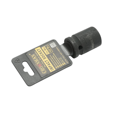 17mm impact socket, 1/2 inch square, Cr-Mo material, DIN 3121 standard, industrial Crownman