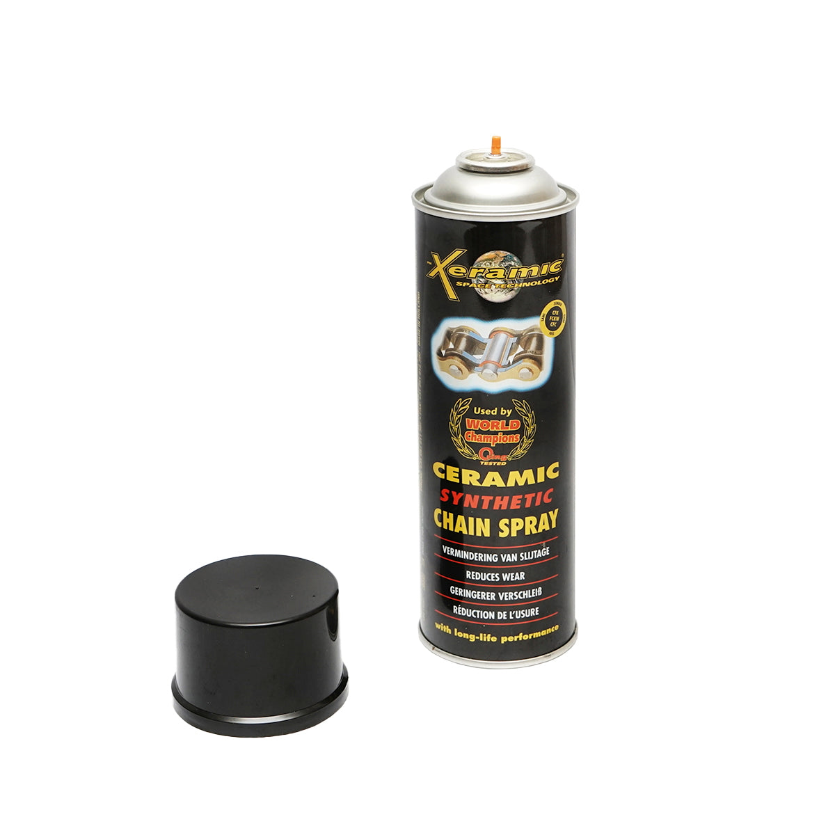 Xeramic chain lubrication spray