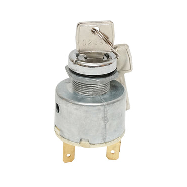 Universal ignition switch with key, 12V, 5 pins, diameter 35mm, screw thread diameter 18mm Breckner Germany