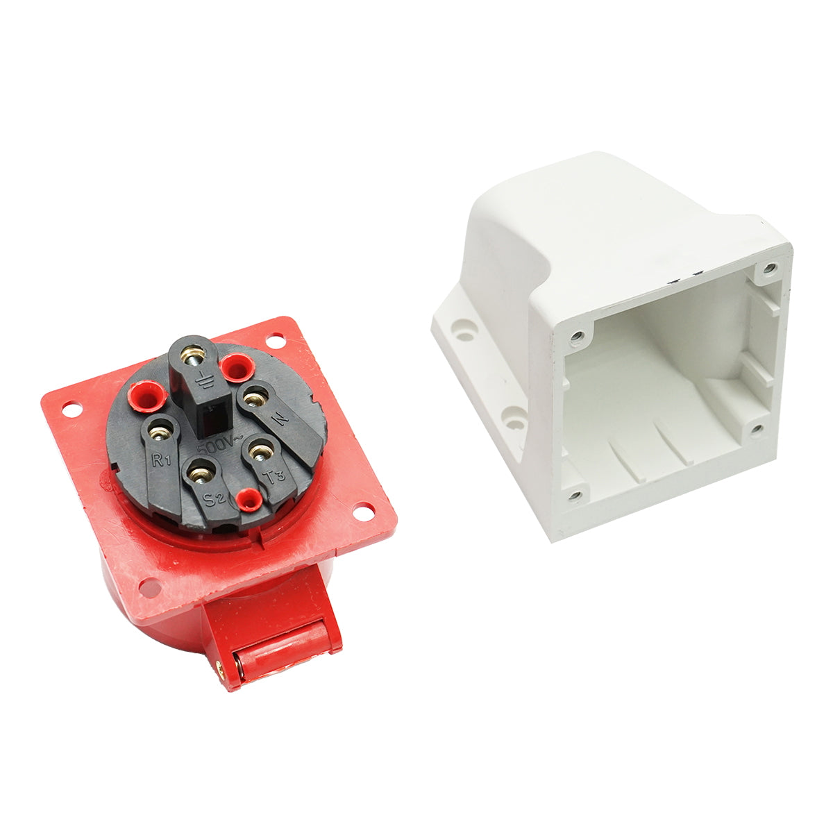 Suntree surface-mounted industrial plug 16A, 380V, IP44, 6H