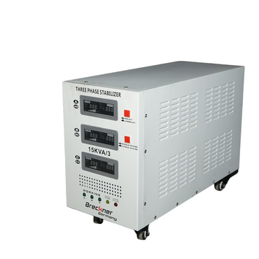 Automatic voltage stabilizer 15KVA, 12KW three-phase with servomotor Breckner Germany