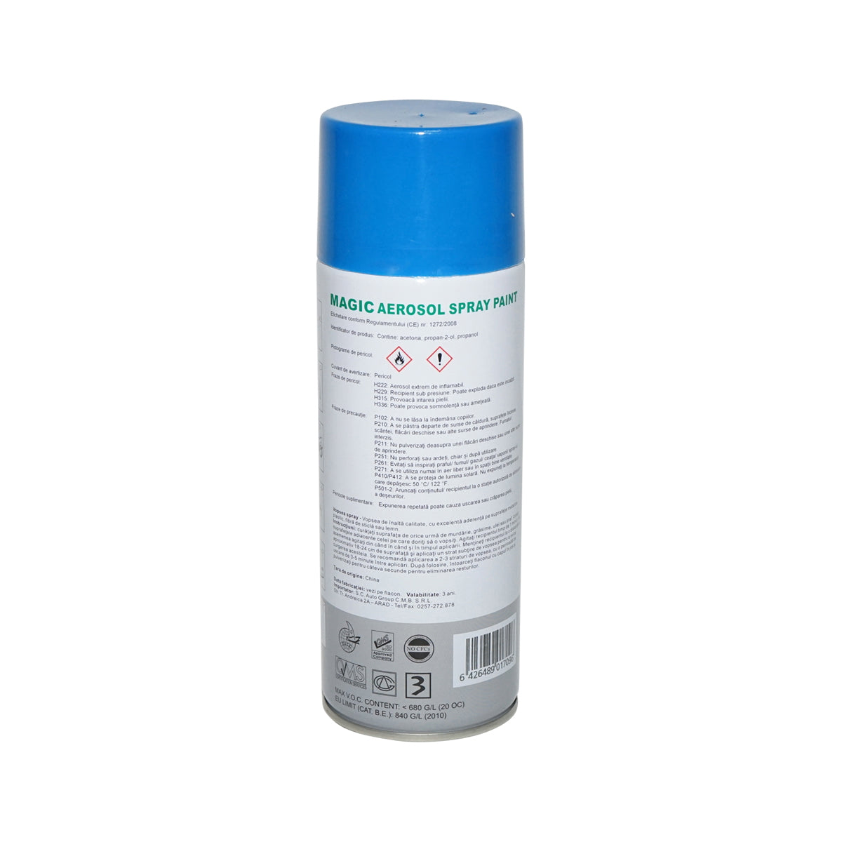 Magic blue azure spray paint 61F 450 ml
