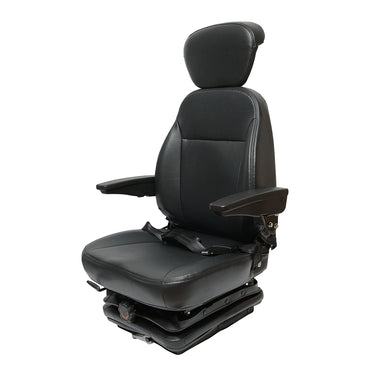 Universal adjustable seat for tractor with seat belt, armrests, and mechanical suspension 840x600mm