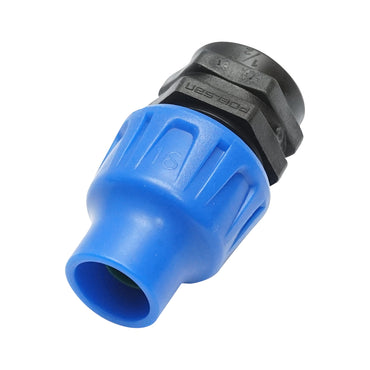 Connector fitting for drip tubing D16mmx1/2 inch with internal thread for irrigation systems