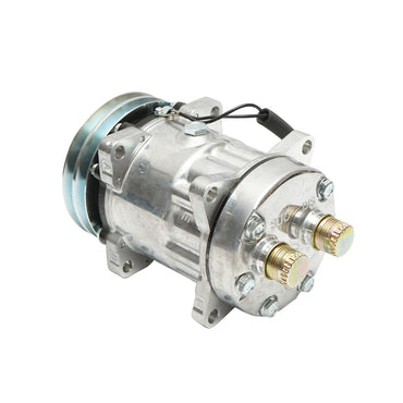 A/C compressor for Landini, Massey Ferguson, Deutz-Fahr, Lamborghini OEM code 3538725M91, 3550921M91, 3552611M91, 392214A1, 6005016248, 001103234, 01103234