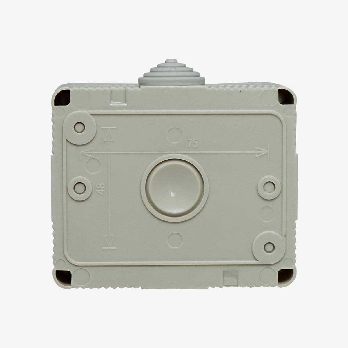 Simple Schuko socket 16A, 250V and switch 10 AX, 250V IP 55 Breckner Germany