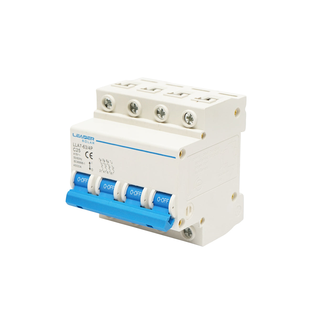 Automatic circuit breaker type 4P-25A-415VAC Leader