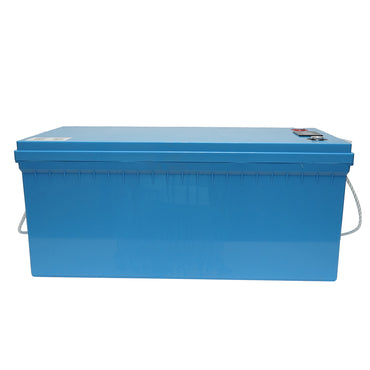 Li-ion LifePo4 Battery 12.8V, 200Ah with BMS, Bluetooth, LCD display and temperature protection, IP65 Breckner Germany
