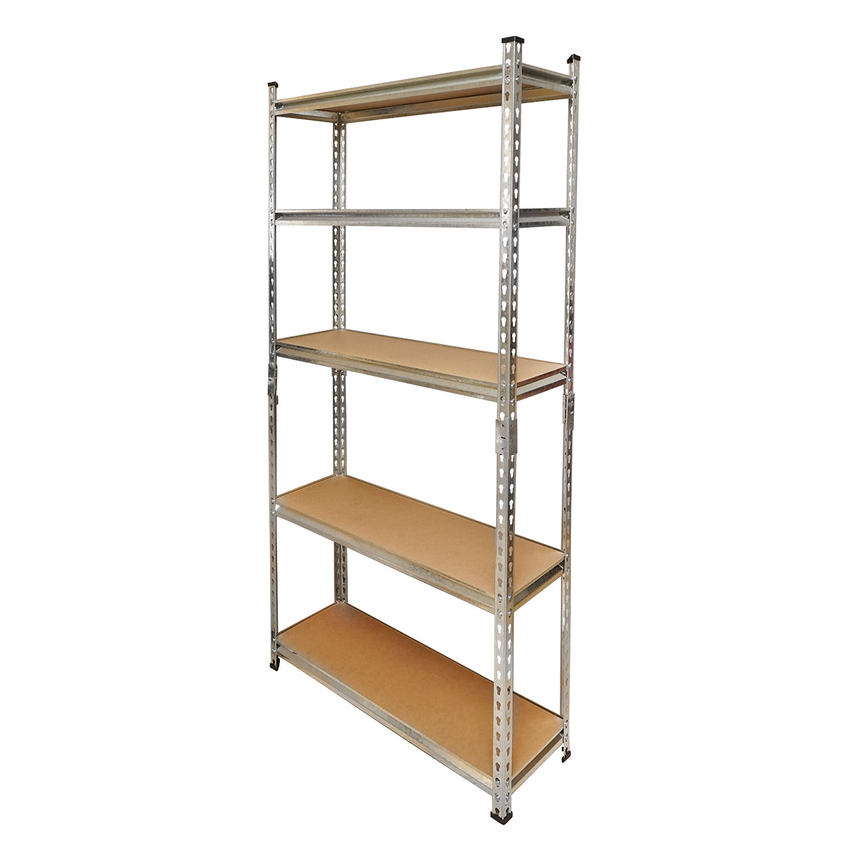 Metal shelf with 5 MDF shelves, 180x90x30cm, 120kg/shelf, assembly without screws Breckner Germany