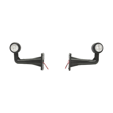 Side marker lights with LED 12/24V, red-white Breckner Germany