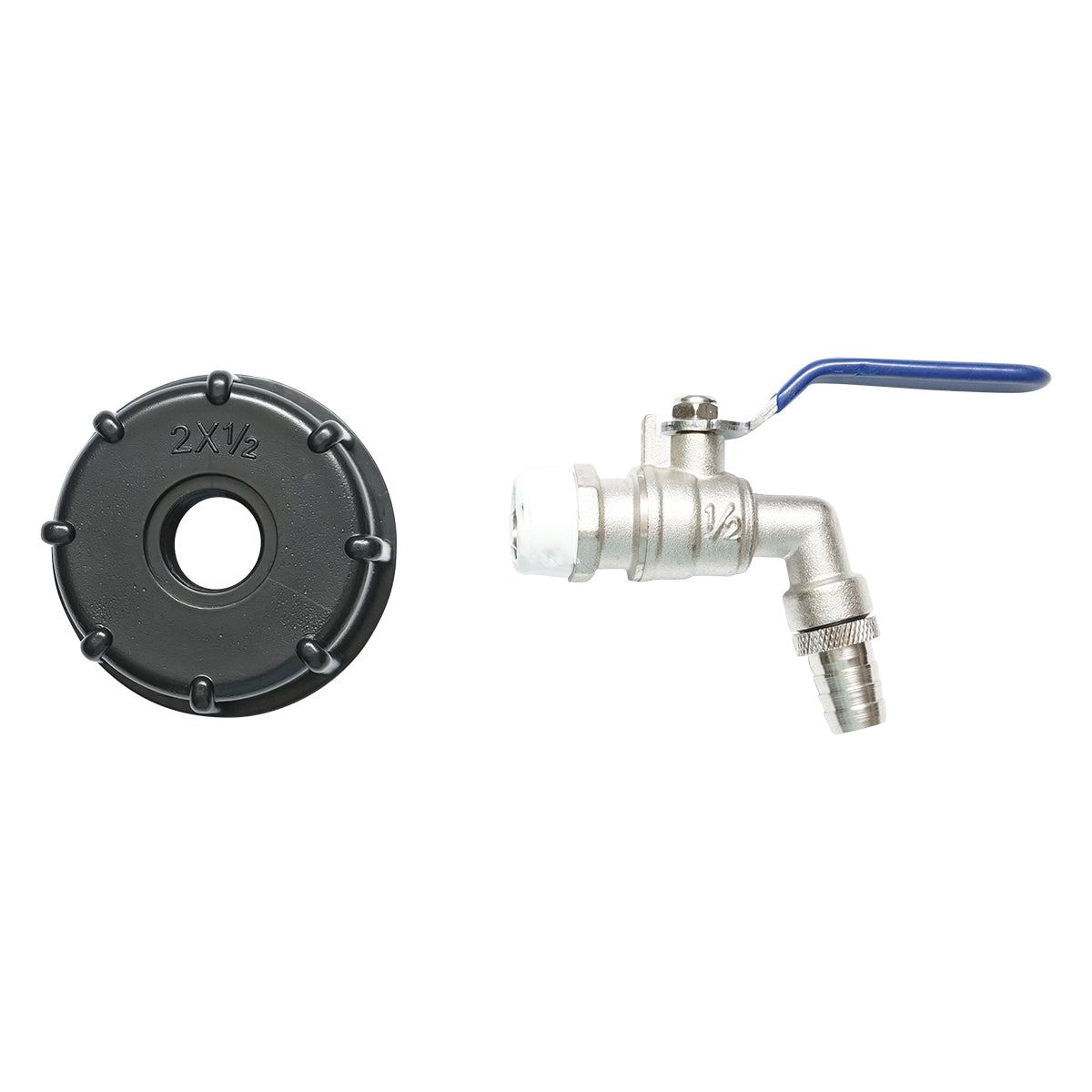 1/2 brass drain tap for IBC tank with 60 mm internal thread Autospeed