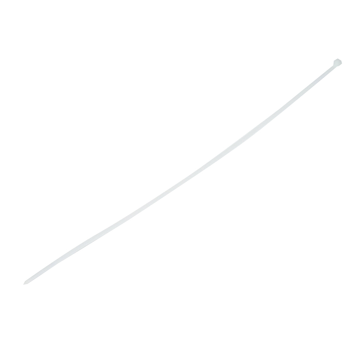 Facet, plastic necklace 3.5x370mm, white, set of 100 pieces Breckner Germany