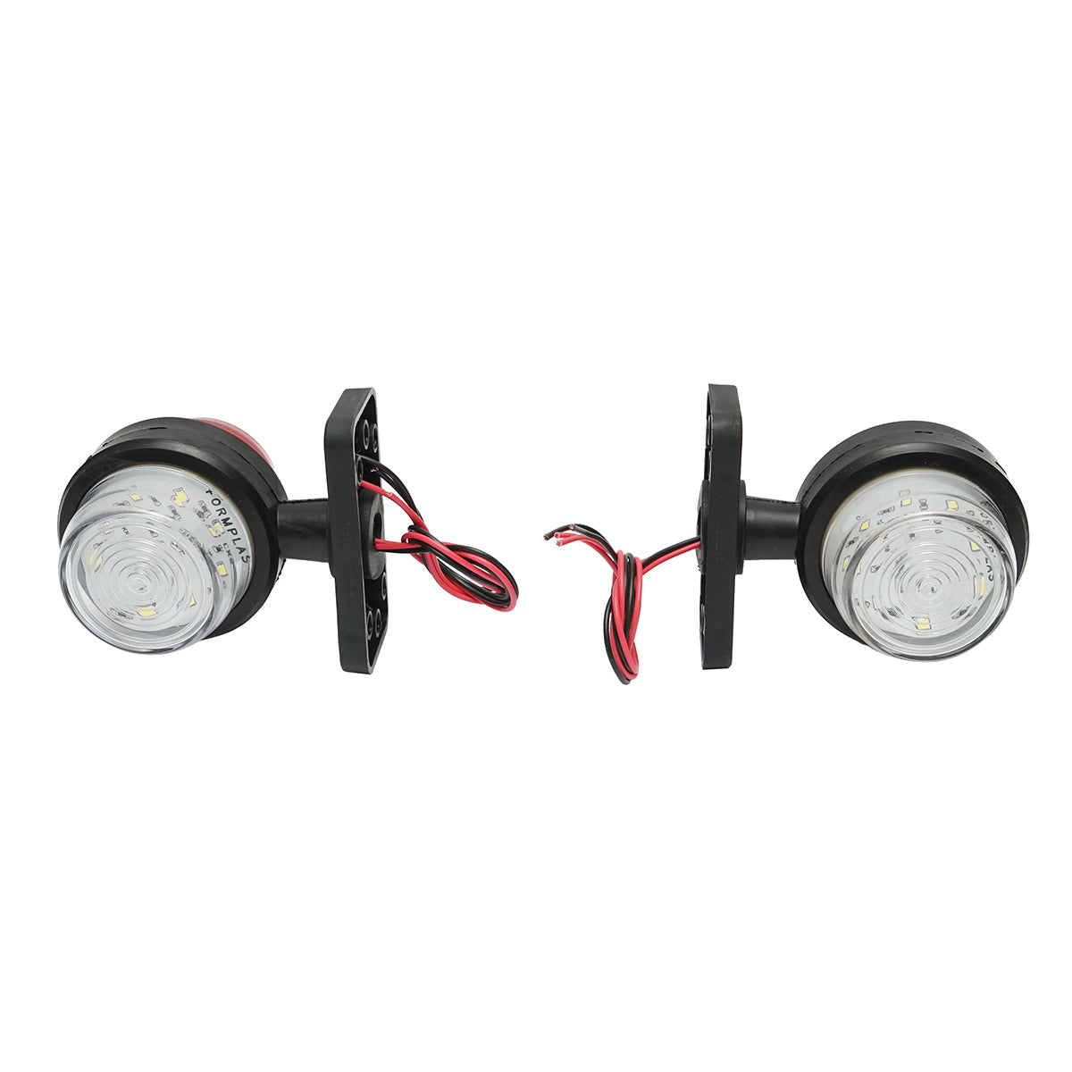 Rotating LED side marker lamp 12-24V, white-red FR0237 Breckner Germany