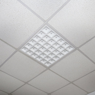Panel with 144 2835 chip LEDs, aluminum support, 48W, 595x595x20mm, Breckner Germany