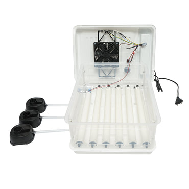 Automatic incubator 30 eggs 50W, 12V-220V, automatic rotation, temperature control, humidity, electronic display