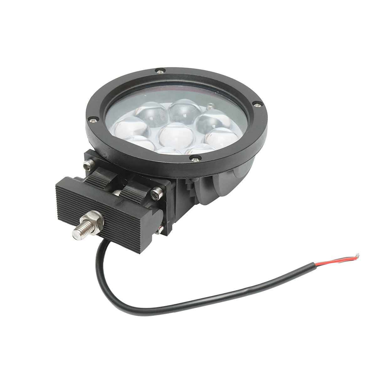 Lamp with 9 LEDs 10-60V 45W radiation angle 30 degrees spot type lens 4D, 139x139x74mm IP67 6000K Breckner Germany