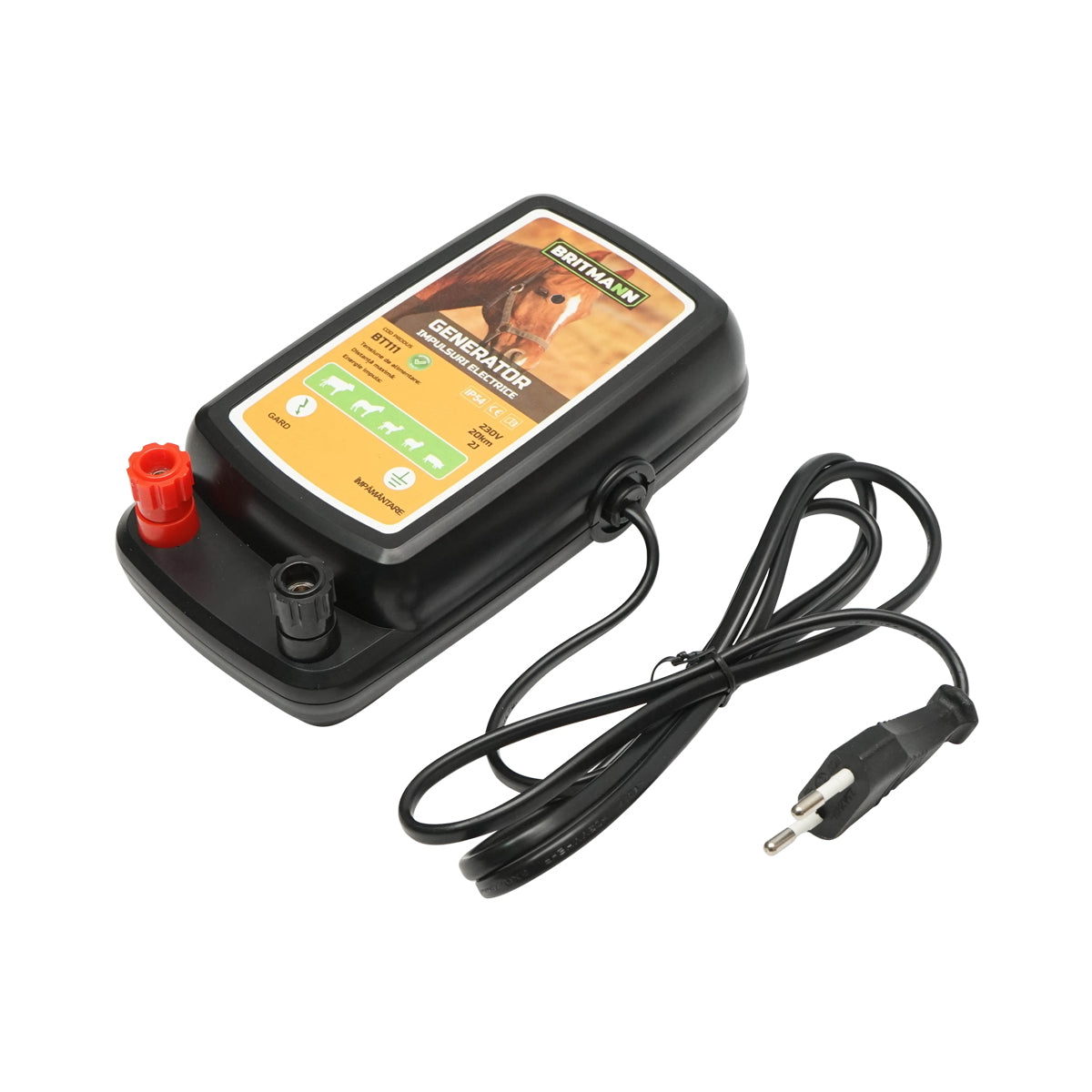 2 Joule impulse generator device 230V electric fence 20Km, IP54 Britmann