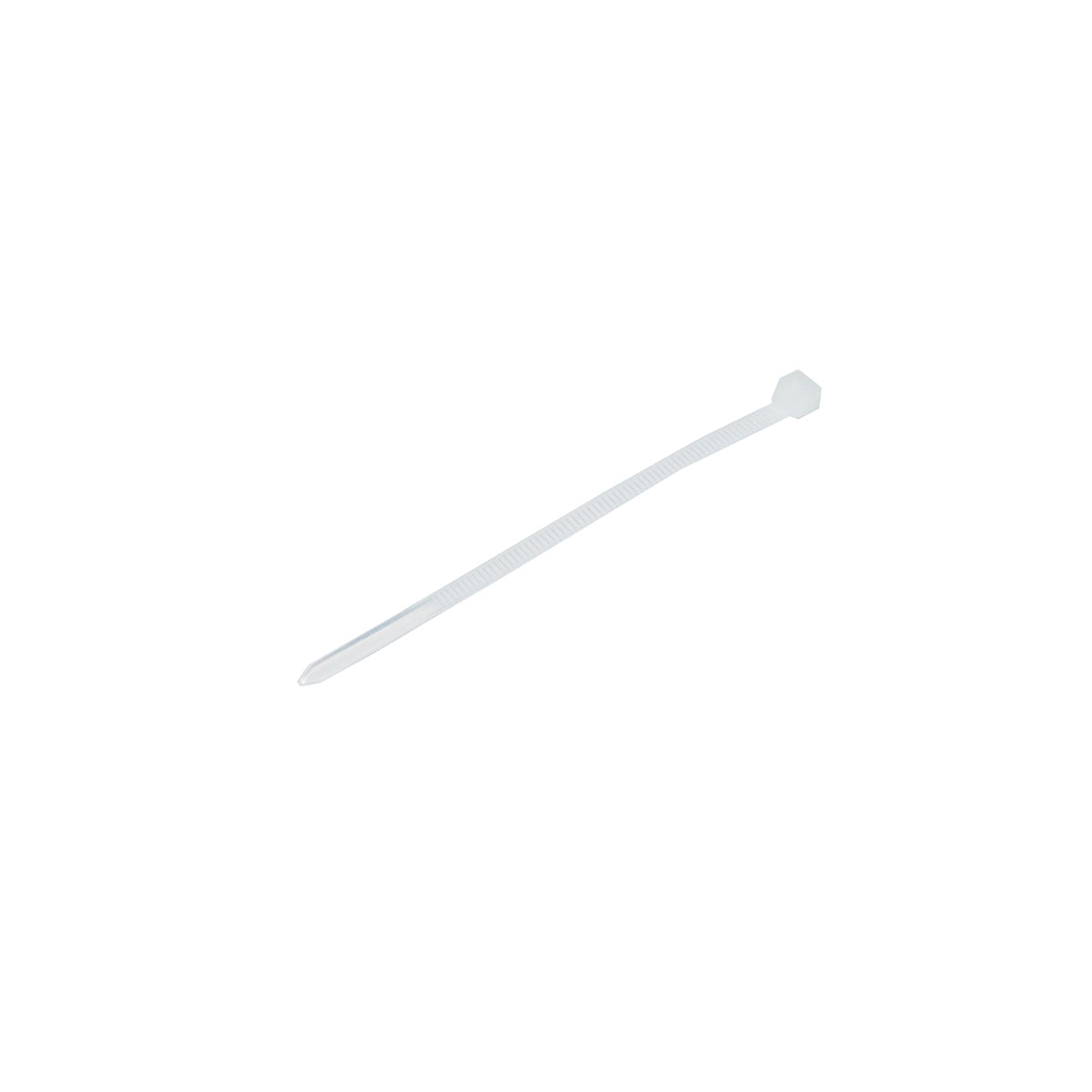 Facet, plastic necklace 3.6x100mm, white, set of 100 pieces Breckner Germany