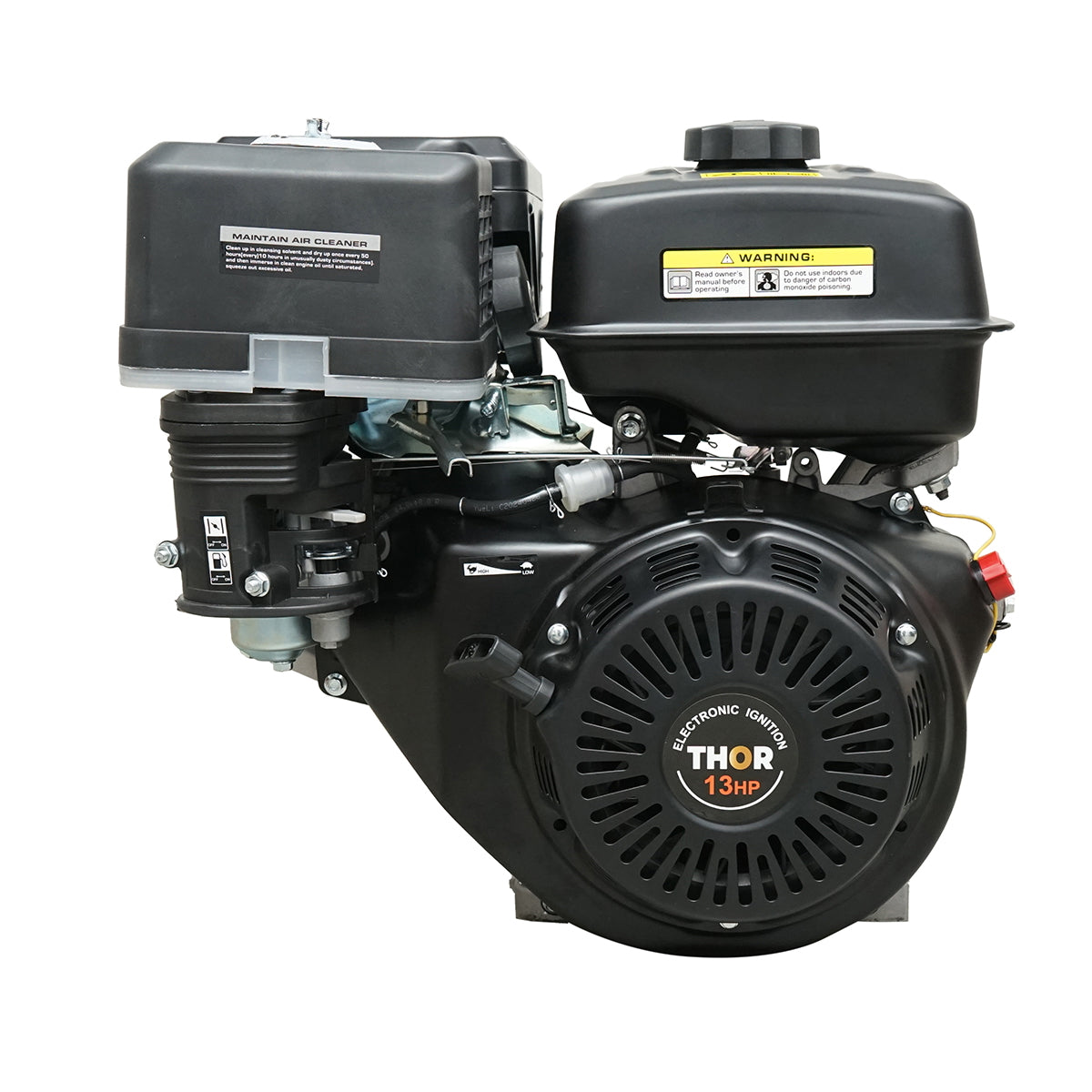 13HP gasoline engine, 4-stroke, 25mm shaft, 389cc pull start THOR