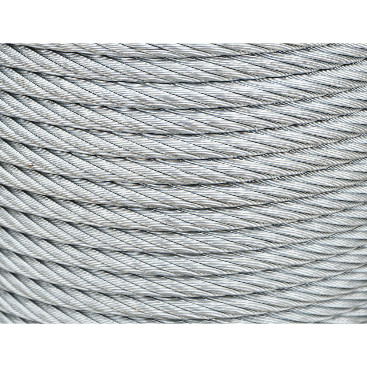 Steel winch cable 6x25 with 13mm diameter and metal core, 70m/roll