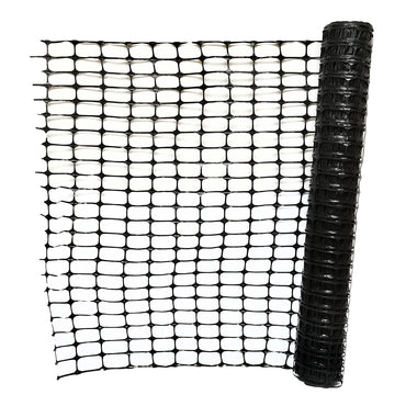 Boundary fence netting 1mx50m with mesh 70x40mm, 110g/m black