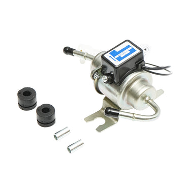 Universal electric fuel pump with integrated filter, 12V, L=145mm, dia 6mm for diesel/gasoline OEM YK-3106, EP-501-0