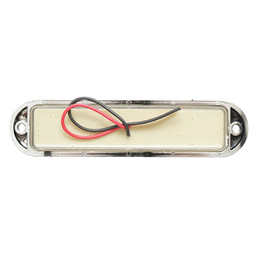 Side marker lamp LED 12-24V, white 155x37mm, chrome frame Breckner Germany