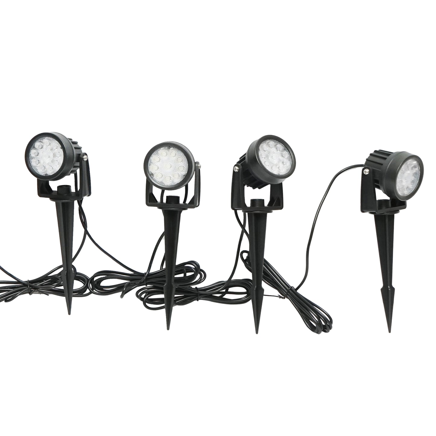 Set of 4 garden lamps with solar panel 2.5W/6V and battery 3.7V/1.8Ah IP65 Breckner Germany