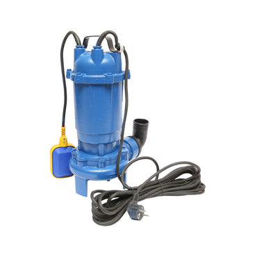 Dirty water pump, submersible drainage with float and grinder 750W, 250L/min, H7m, 220V, WQCD7-8-0.75F, Breckner Germany