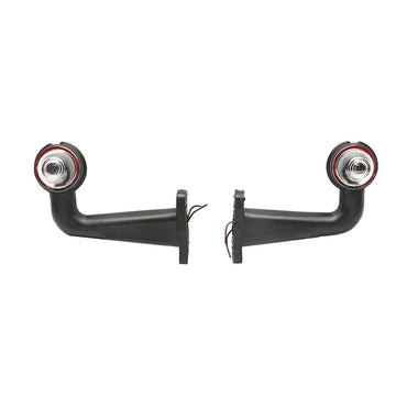 Side marker lights with LED 24V, red-white, durable PVC /set