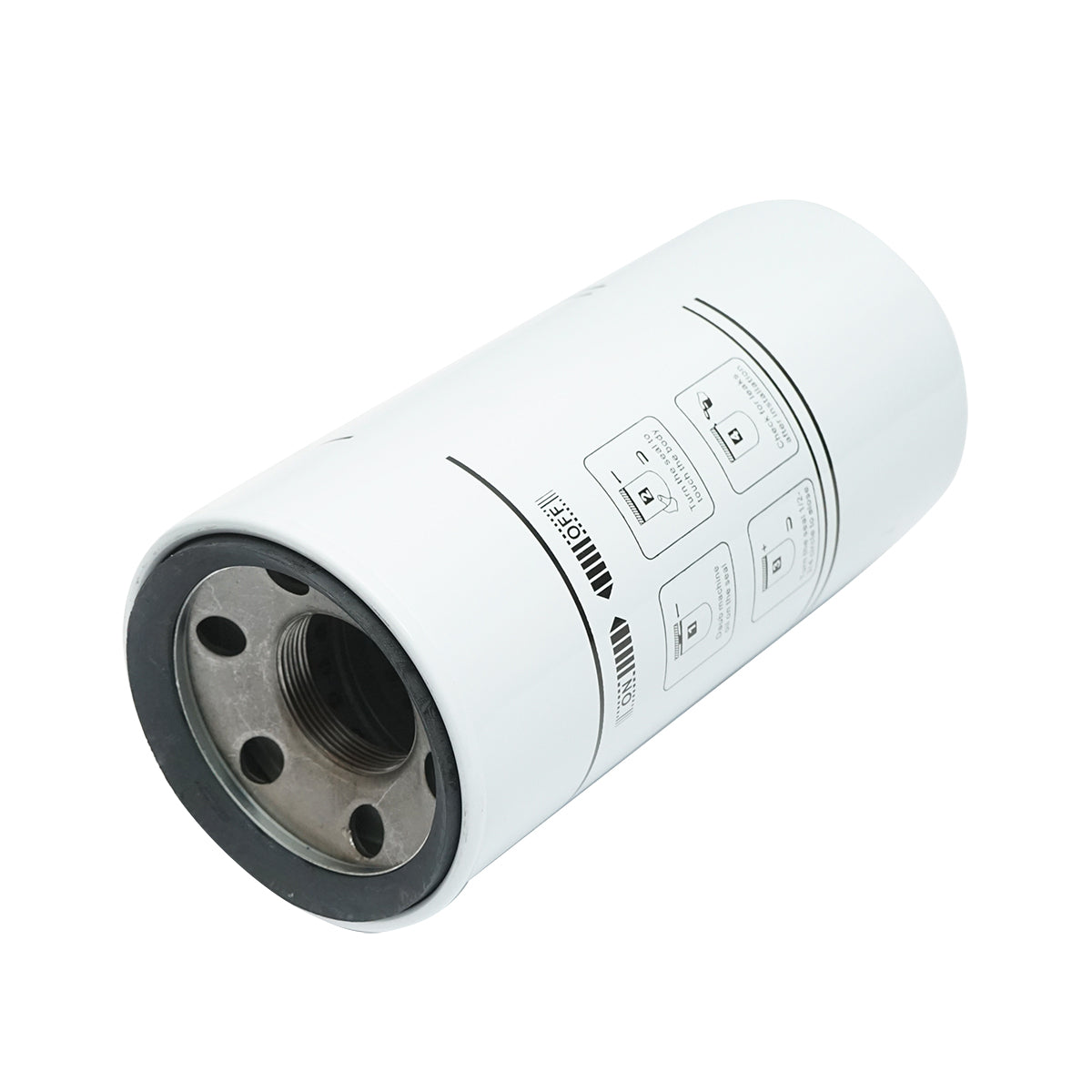 Filter for removing particles from diesel tank, maximum pressure 3.4 Bar, flow rate 94.6 L/min, 30 microns, 1 1/2 -16 UNF Breckner Germany