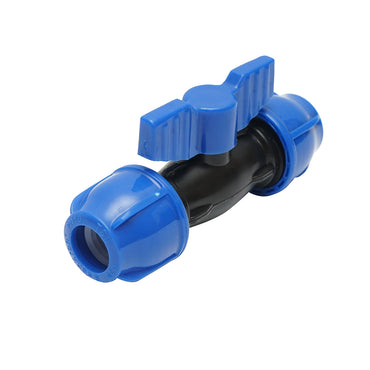Ball valve compression fitting D20x20mm, PN16 bar for irrigation systems