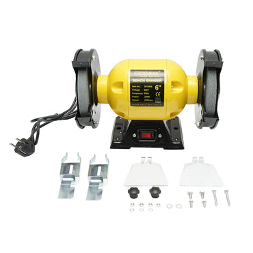 Bench grinder 250W, 220V abrasive disc 150x16x12.7mm, rotation speed 2950rpm Crownman
