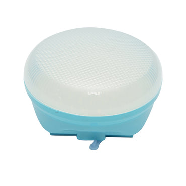 300W LED lamp with solar panel and 2400mA battery, blue