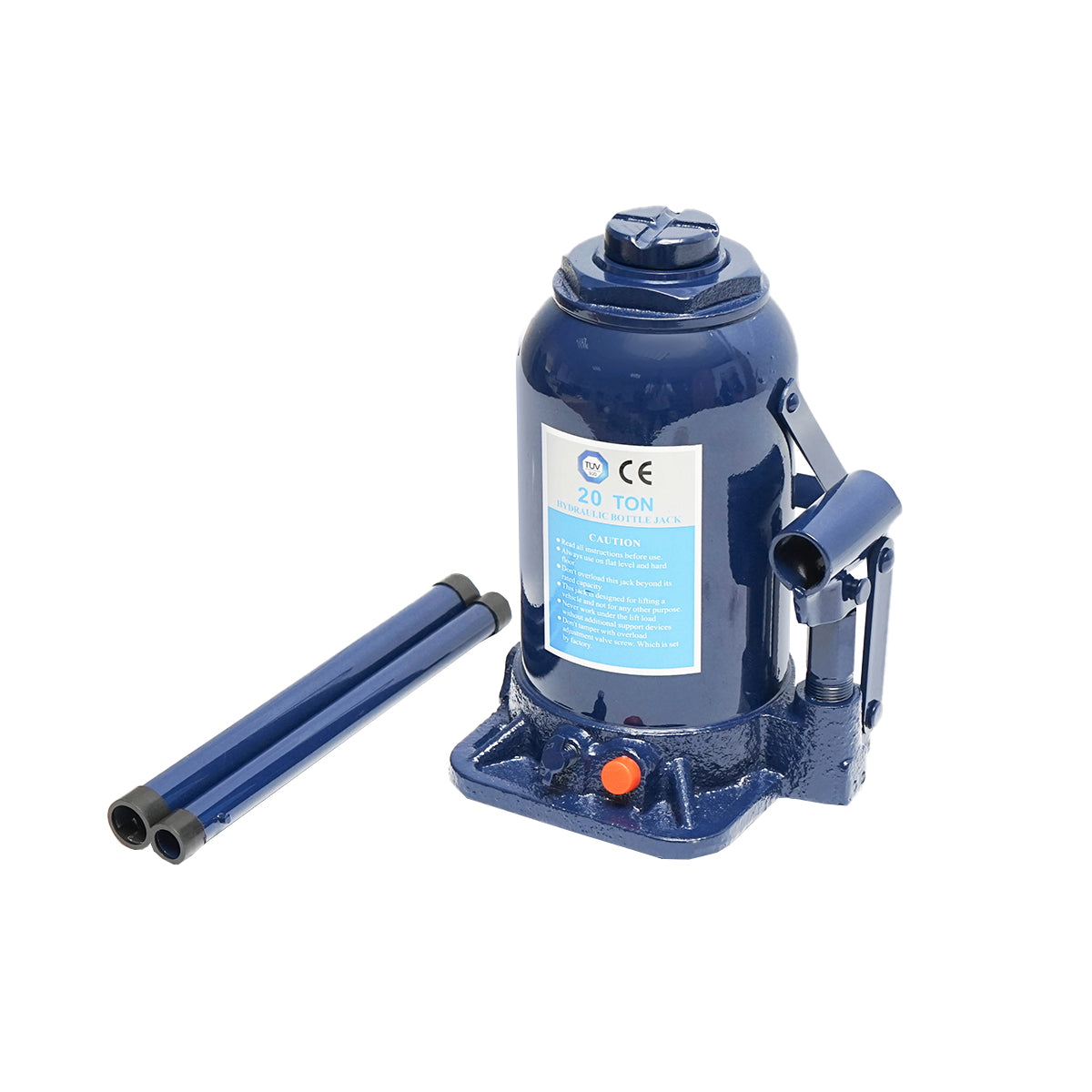 20-ton piston type hydraulic jack with valve 233mm