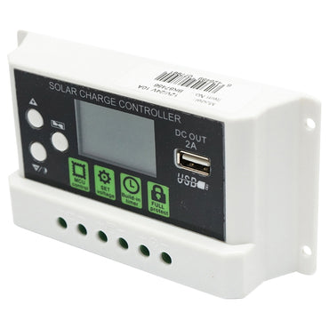 Voltage regulator for solar panel 10A 12V/24V USB port 5V/2A Breckner Germany