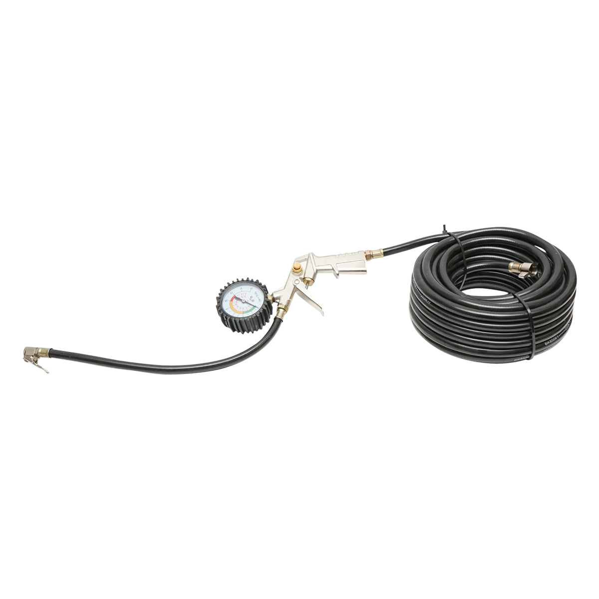 13m tire inflation hose with gun and external manometer, diameter 10.5mm