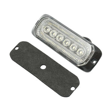 LED side marker lamp 12-24V, intermittent white 132x46mm Breckner Germany