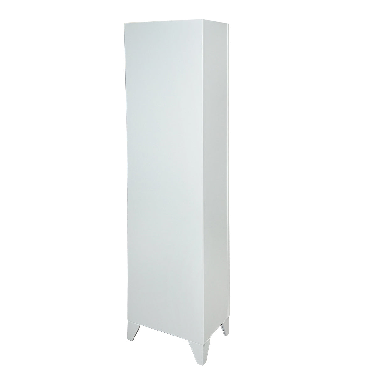 Locker, metal wardrobe with one door and key 1700x300x450mm Breckner Germany