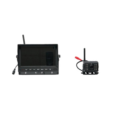 Wireless rearview camera with 2 channels 12V display